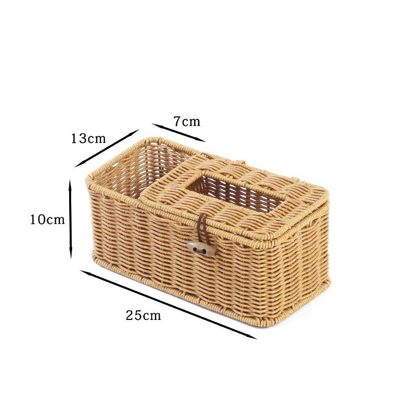 Imitation Vine Tissue Box Japanese Style Household Tissue Boxes Holder Modern Minimalist Storage Boxes Kitchen Organization