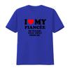 Funny I Love My Fiancée So Please Stay Away From Me T Shirt For Her Vintage Washed Top For Everyday Wear Casual Breathable