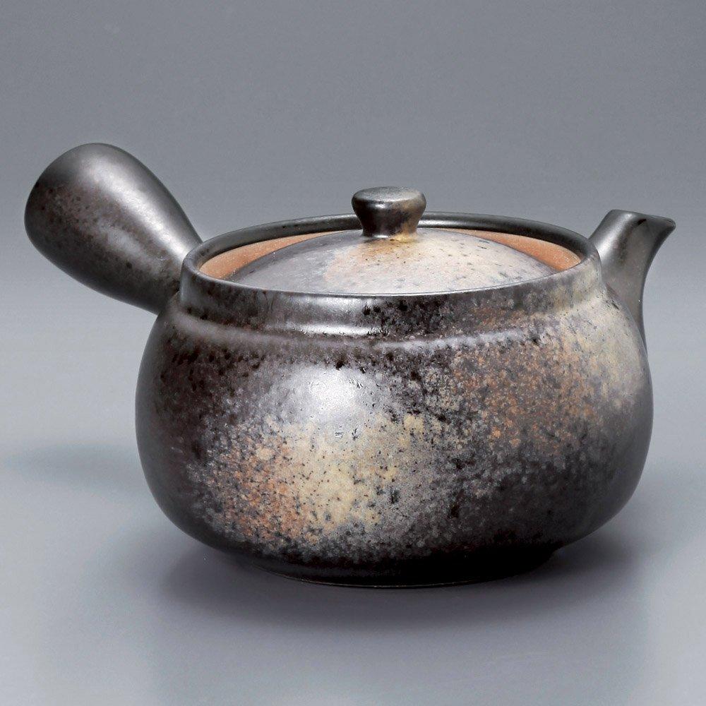 Setomono Honpo Black Bizen Obi Mesh Teapot Japanese Japanese Commercial Use [350cc, 300g] Restaurant, Inn, Tableware, Dining, Stylish,