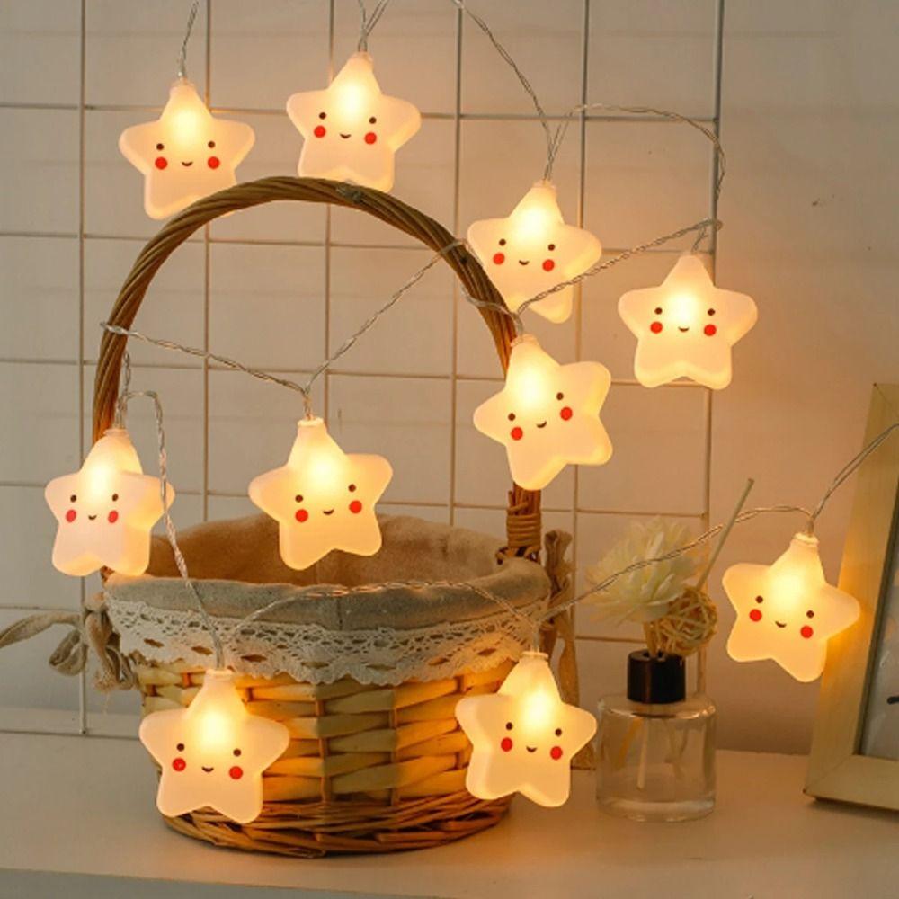 Creative Atmosphere Light Cloud Star Rainbow Night Light Garland Lamp  Hoilday