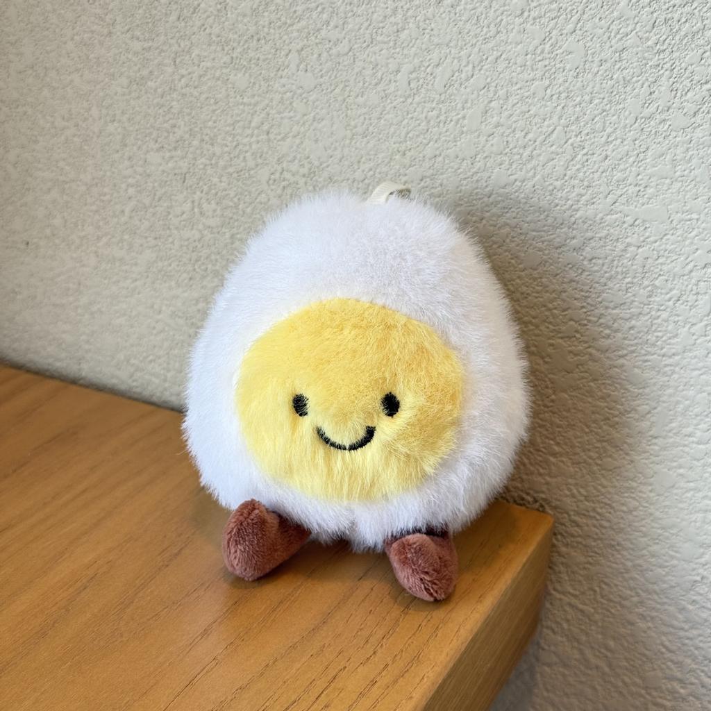 Lustiger Anhänger als gekochtes Ei Puppe Hochzeitsei Ornament Souvenir Beruhigende Puppe Lächelnde Gesichts-Puppe