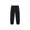 Li-Ning Letter Print Mid-Waist Drawstring Straight-Leg Knit Sweatpants Men Bottoms Black AKLT305-1