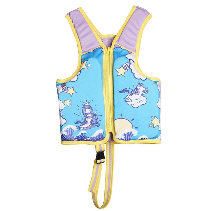Letnie dziecięce kamizelki ratunkowe bez rękawów do pływania dla dzieci Chłopcy dziewczęta Regulowane kamizelki ratunkowe Cartoon Balanced Flotation Swimsuit