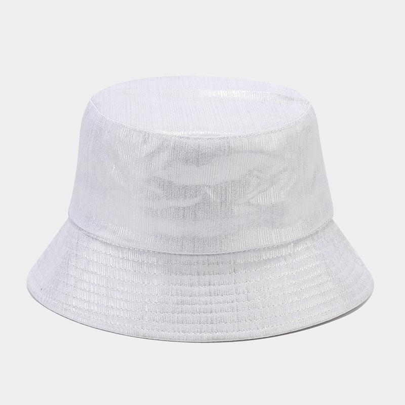 New European and American laser colorful bucket hat women's fashion versatile Internet celebrity basin hat men's casual sun hat