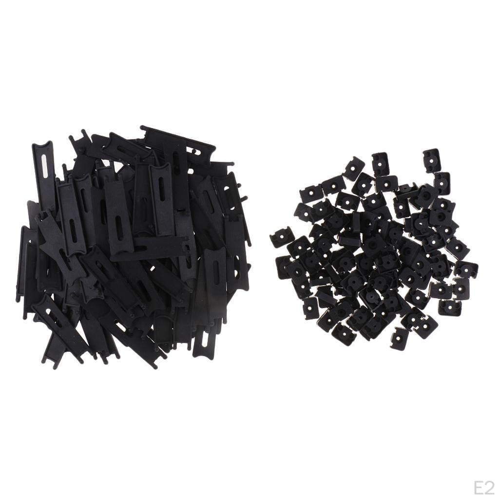100 Pcs For Photo DIY Game, Black,