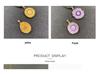 Seven-Color Crystal Sunflower Pendant Necklace with Gold Edging