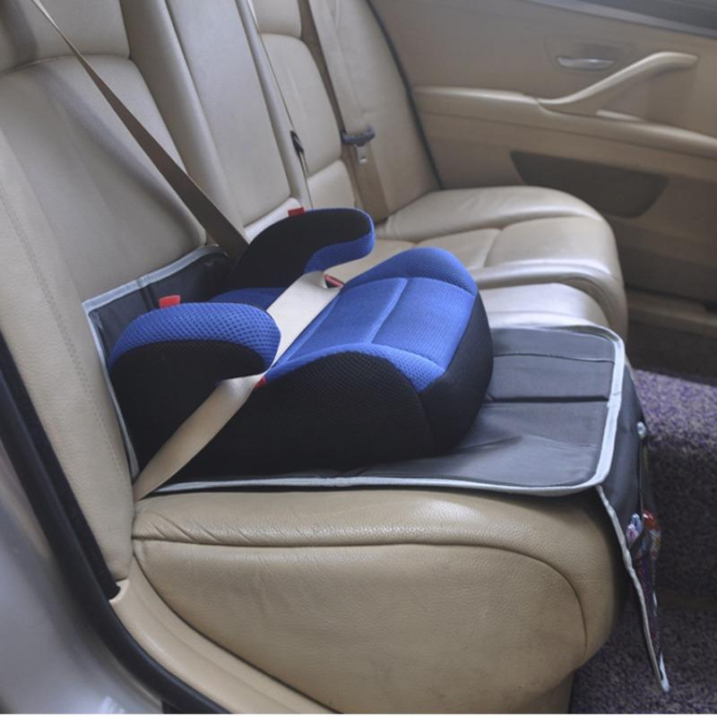 Car Seat Protector for Baby Child Car Seats- Auto Seat Cover Mat, Protective Non- Slip Car Seat Cover Pad with Mesh Pockets