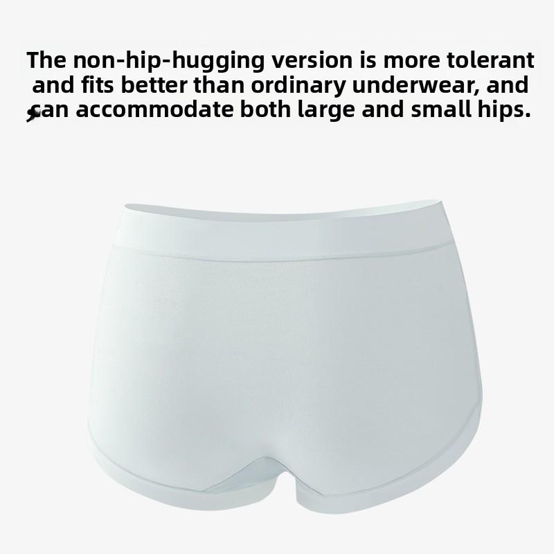 Female Spring and Summer Cotton 10A Anti Bacterial Breathable No Trace Middle Waist Briefs
