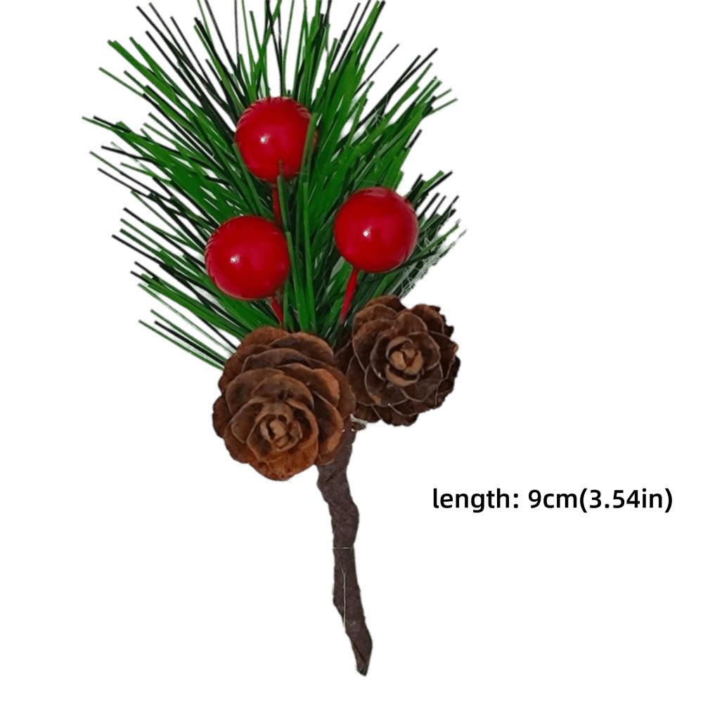 10PCS DIY Christmas Ornament Pine Cone Xmas Gift Box Decor Christmas Pine Cone  Party Supplies