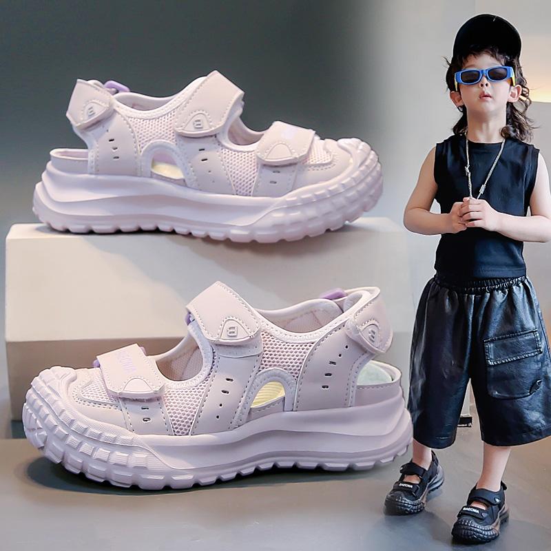 Children's Shoes, Girls' Sandals, Summer Edition , New Style for Girls' Summer, Mesh Perforated, Boys' Baotou Sandals