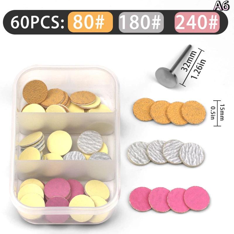 Foot Dead Skin Sandpaper Replaceable With Disc Pedicure Polishing Disc Cuticle Calluse Remover File Electric Pedicure Tools