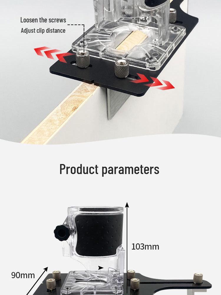 2-in-1 Slotting Frame, Screw, and Buckle Trimmer for Woodworking