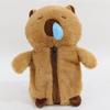 Zipper Capybara Plush Pen Bag Animal Doll Capibara Plush Pencil Pouch  Office