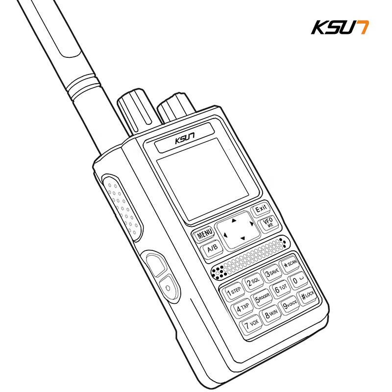 KSUN TFSI 10W High Power GPS Two-Way Radio (CN version)