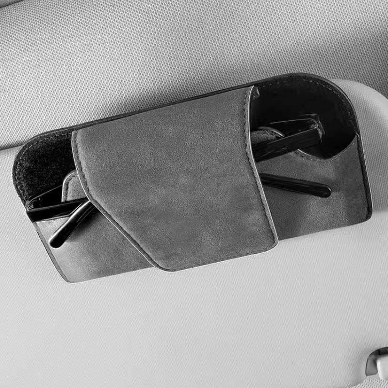 Sun Visor Sunglasses Clip Glasses Case Sunglasses Frame Box Car Sun Visor Glasses Case Clip Magnetic Stable Glasses Storage Box