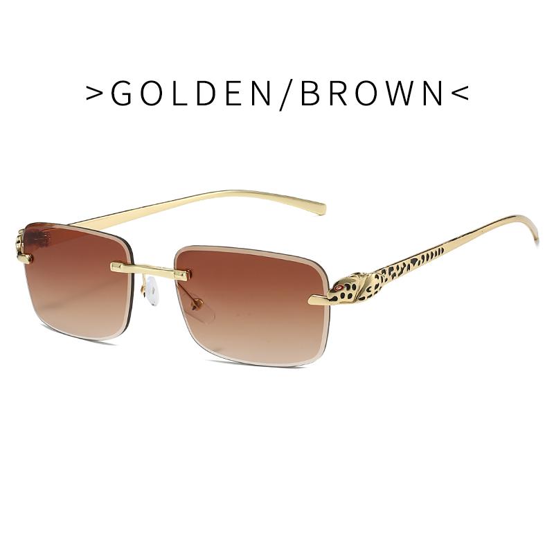 Fashion Leopard Sunglasses Square Trendy Design Women Sun Glasses Oversize Decoration Shades for Travelling Driving