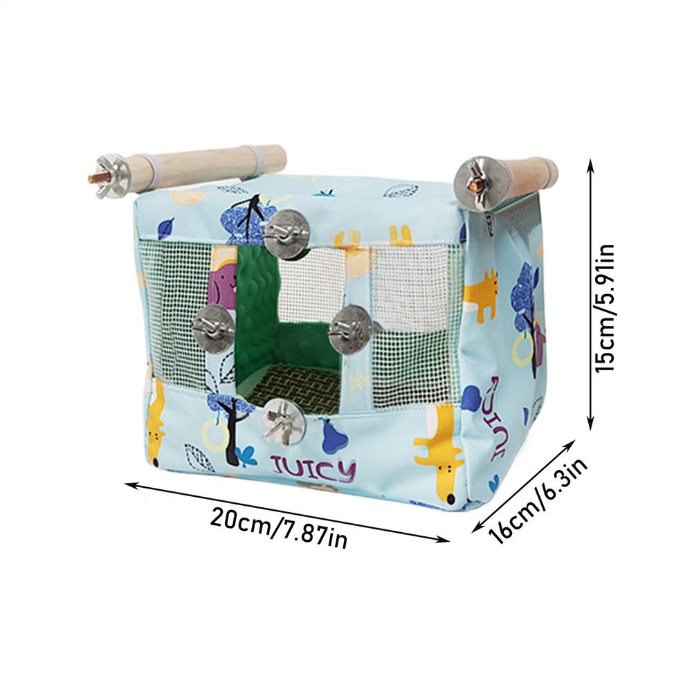 Bird Nest House Breathable Bird Nest Snuggle Hut With Cool Mat Animal Hut For Budgerigar Parakeet Conure Cockatiel Mynah Finches
