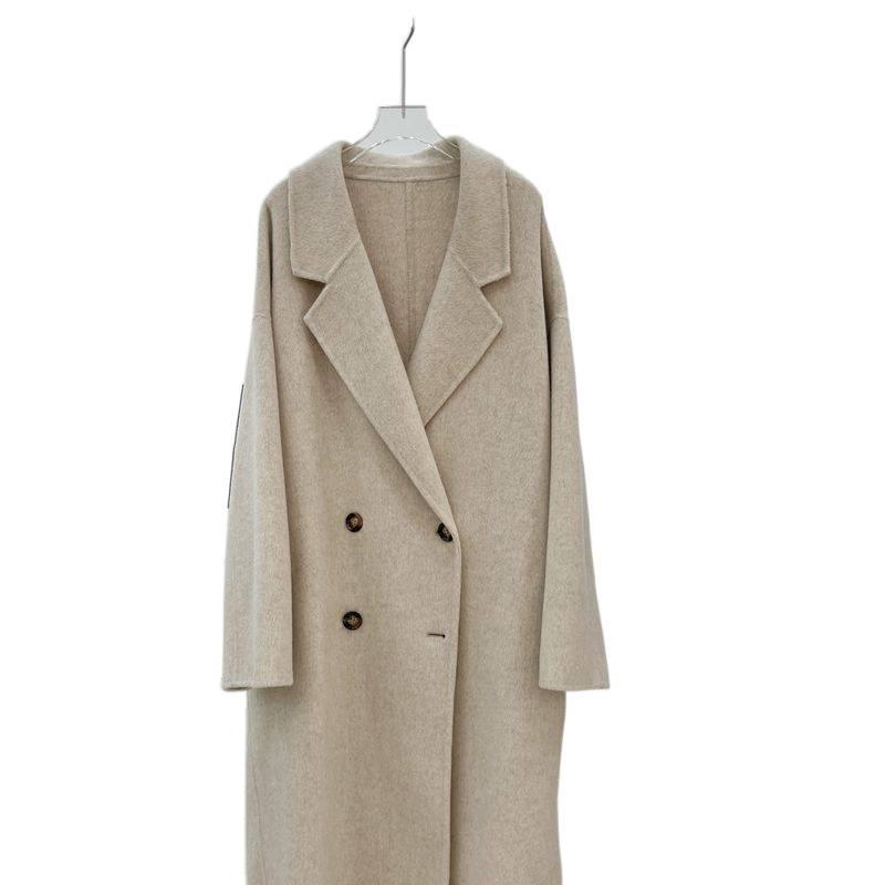 2025 Trendy Wool Long Overcoat - Figure-Flattering and Lightweight for Autumn/Winter