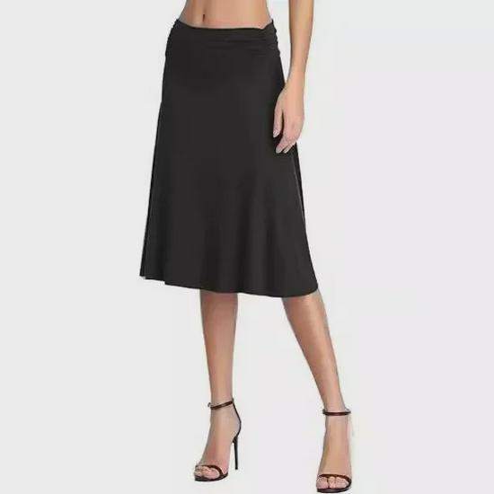 Women's Summer Yoga Skirt - Casual Milk Silk Mid-Length Skirt, High-End European & American Style