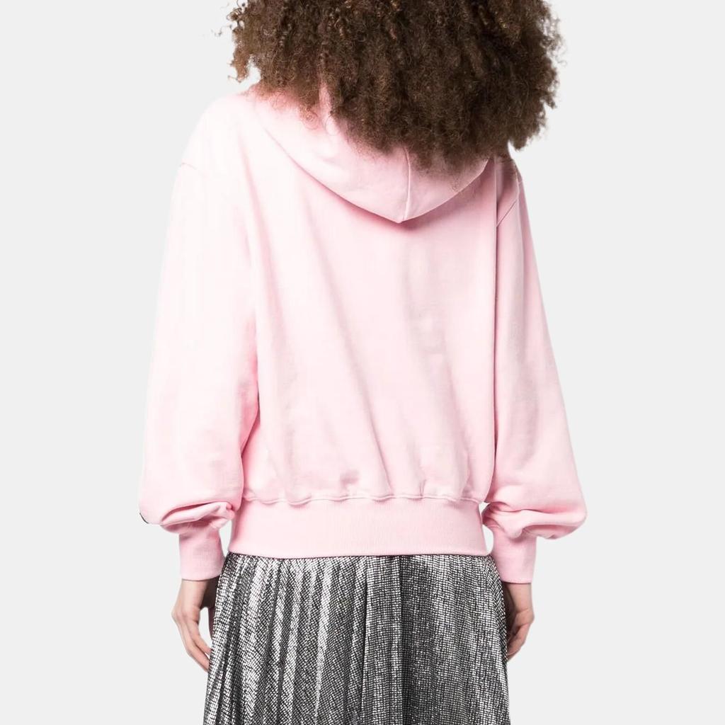 We11done Fw22 Solid Color Hooded Pullover Sweatshirt Women sweatshirt Pink WDTH322732WPK