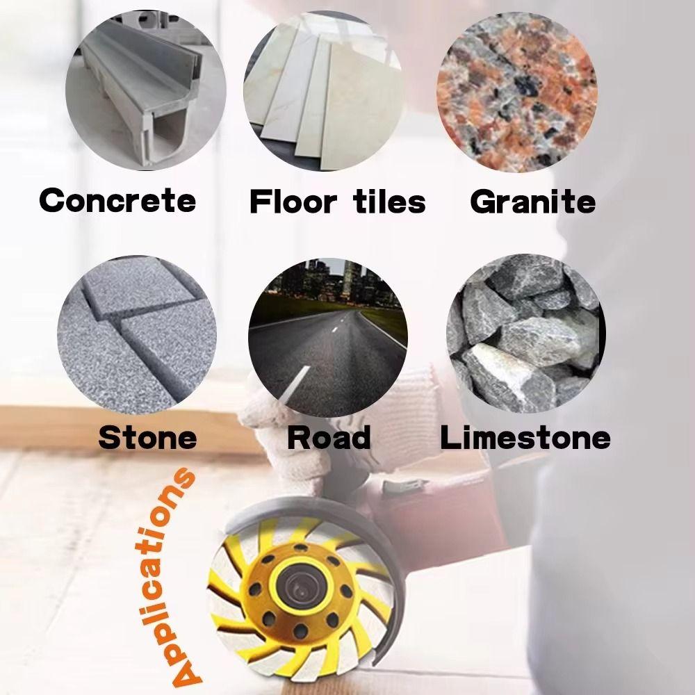 Heavy Duty  Grinding Cup Wheel 12 Segments Angle Grinder Wheels  Concrete Grinding