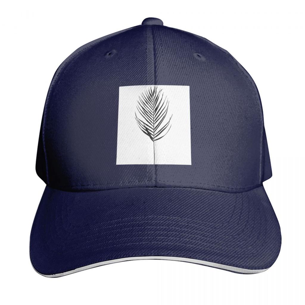 Palm Leaf Silhouette Illustration Evelyn Baseball Cap Golf Cap Unique Hats Funny Hat Party Hat Ladies Unisexs