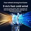 Portable Handheld Turbo Fan 5 Wind Speeds Adjustable Mini Personal Hand Fan 4000mAh USB Rechargeable Fan Bladeless For Camping
