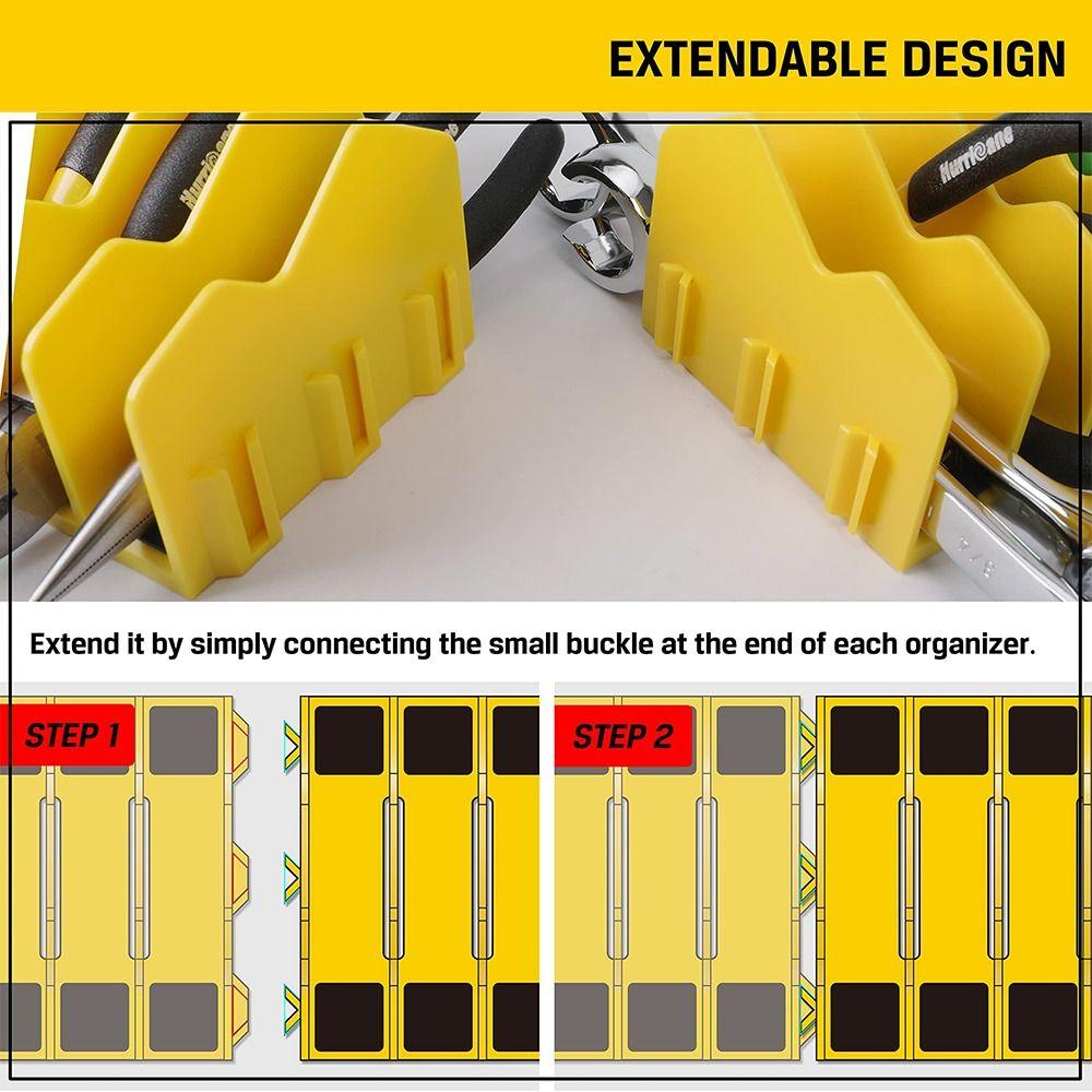 ABS Pliers Cutters Rack 10-Slot Spanner Storage Holder Multifunctional Wrench Storage Rack  Fit 3”