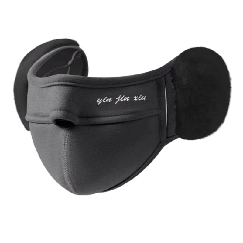 Wind proof Earmuffs Warm Fleece Ear Protections Breathable Mask Winter Outdoor Riding Half Face Mask Winter Warm Scarf