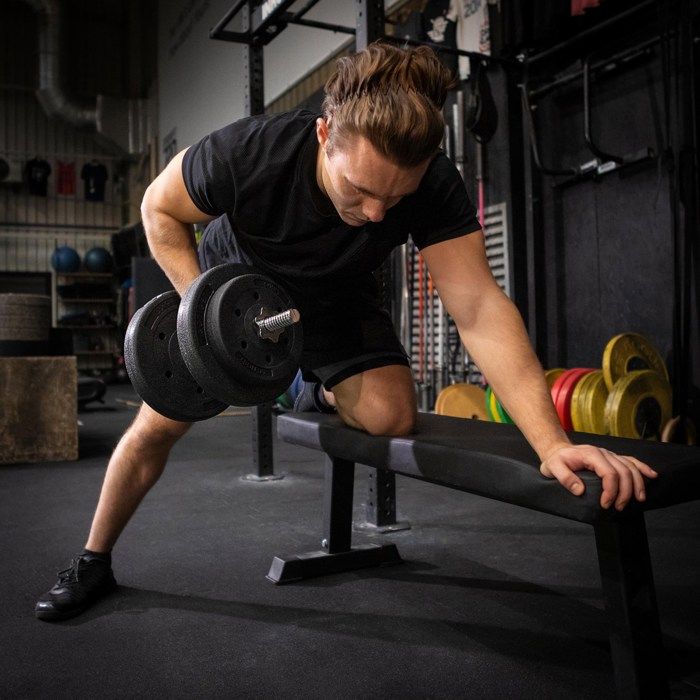 Barre courte pour musculation - SPRINGOS - 48 cm - 28 mm - Acier chromé - Poignée moletée