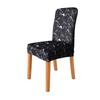 Cover For A Chair With A Black Marble Pattern