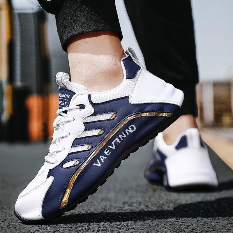 Fashion Men Casual Sneakers Comfortable Mesh Breathable Sports Shoes Trend Designer Fashion Footwear Thick Bottom Non-Slip Lace Up Shoes