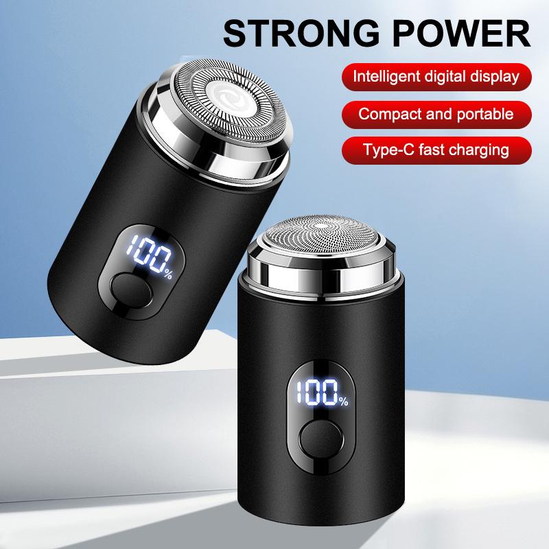 Pánský elektrický mini holicí strojek Dobíjecí Typ-C Nabíjení Do auta Přenosný LED digitální displej Holicí strojek pro mokré a suché holení Muži Ženy Domácí holicí strojek
