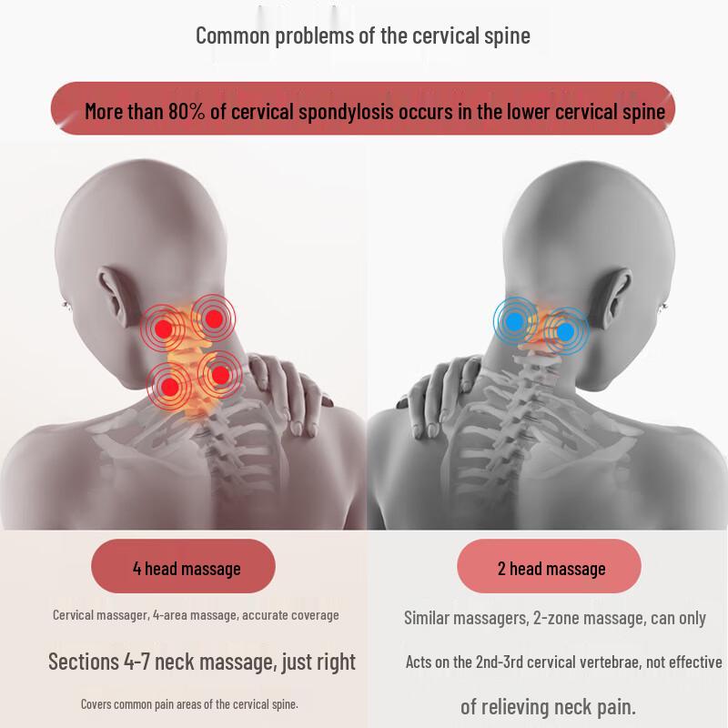 Ying'erde Smart Pulse Neck Massager with Heat Therapy