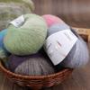 Rainbow Segment Dyed Mohair Hand-Woven Scarf Sweater Jacket Gradual Change Color Silk Mohair Diy Cashmere Thread
