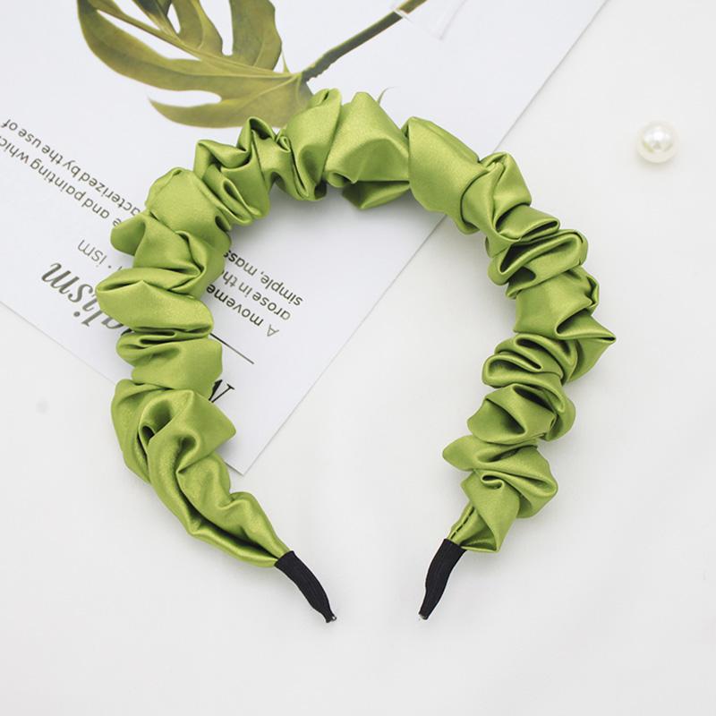 

Lystrfac Новая атласная повязка-скранчи для волос Женская милая сладкая повязка для волос для женщин Модная дикая повязка на голову Ободок Аксессуары для волос