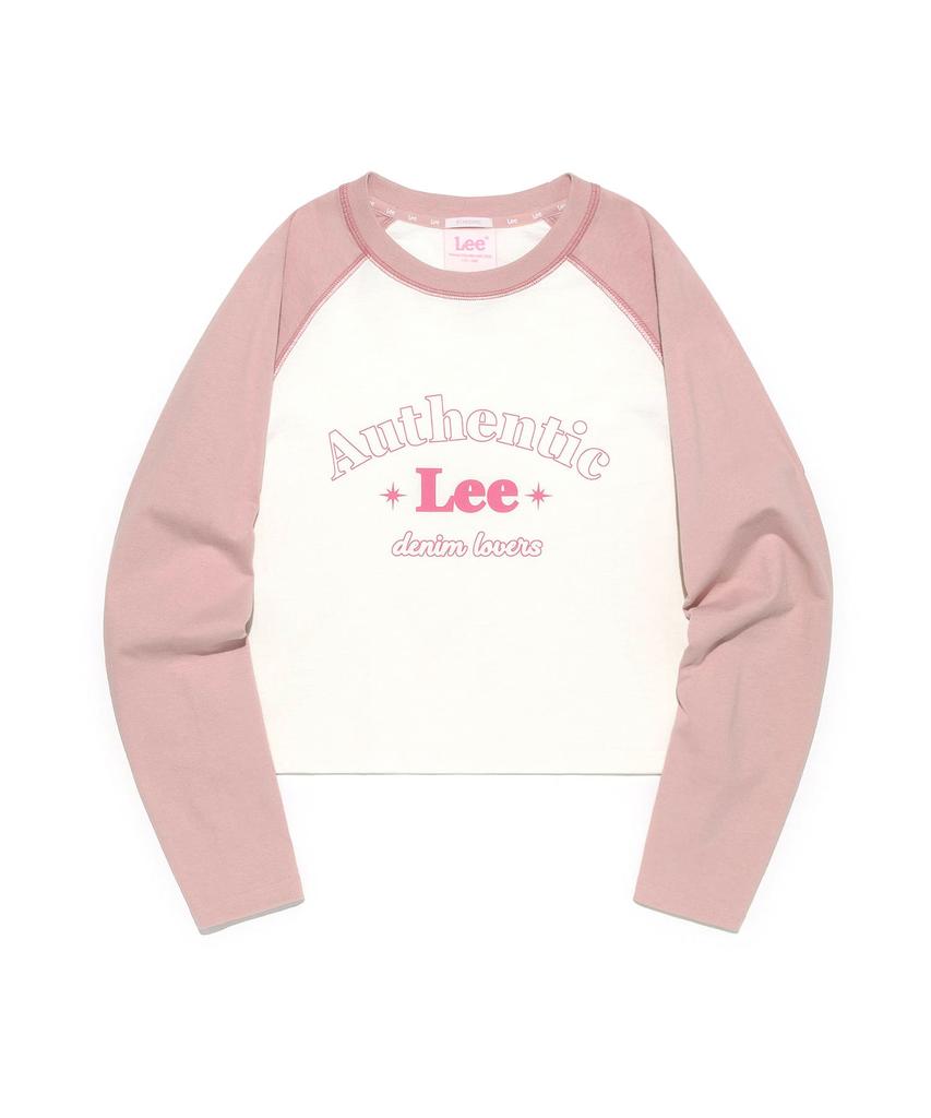 LEE Women'S Raglan Long Sleeve T-Shirt Pink