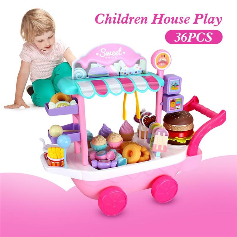 Mini Eis Candy Trolley Haus Spielen Pädagogisches Spielzeug Candy Auto Eis Lkw Candy Trolley Eis