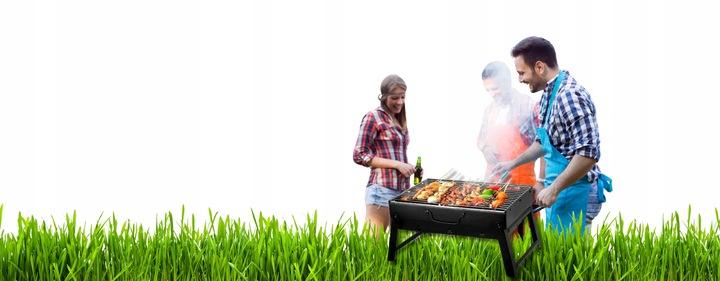 Grill Węglowy Przenośny Walizka Grill Bbq Ogrodowy Idealny Na Wyjazd Piknik