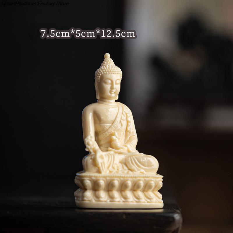 Exquisite Medicine Master Buddha Characters Avalokitesvara Statue Ceramic Art Sculpture Buddha Zen Crafts Home Office Decor