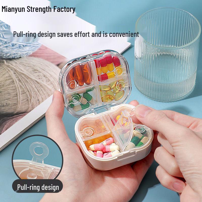 Compact, Moisture-Proof Pill Box for Daily Medication - 3 Times a Day, 7-Day Organizer