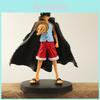 One Piece Luffy PVC-Figur mit schwarzem Umhang Anime Sammlerstück Spielzeug für Fans