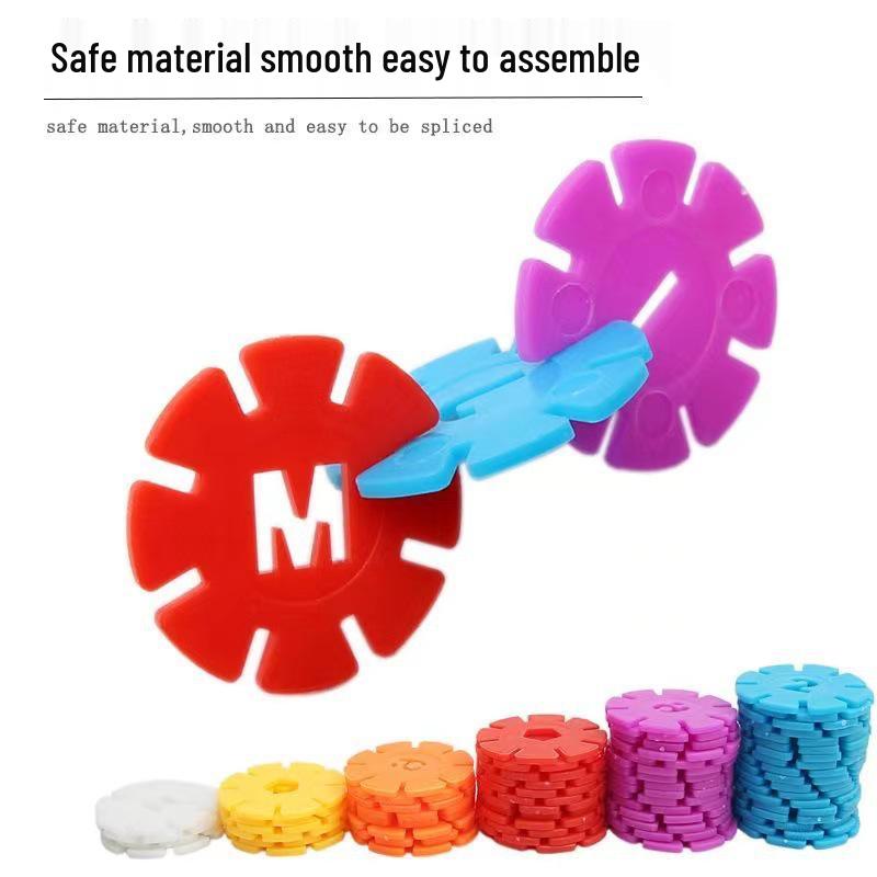 Educational Snowflake Interlocking Building Blocks for Children - Early Education Toys