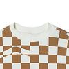 Vans Checkerboard Loose-Fit Crew Neck Sweatshirt Women Tops Cocoa-Brown-Checkerboard VN00091HC1L