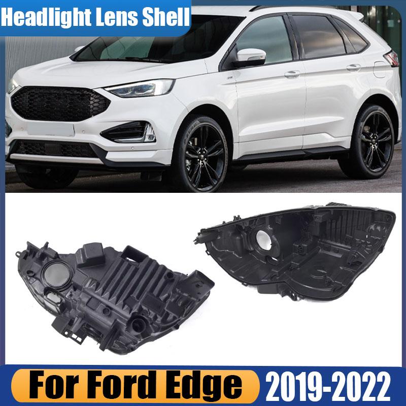 For Ford Edge 2019 2020 2021 2022 Car Front Headlight Base Cover Head Light Back Lid Head Lamp Back House Headlamp Rear Shell