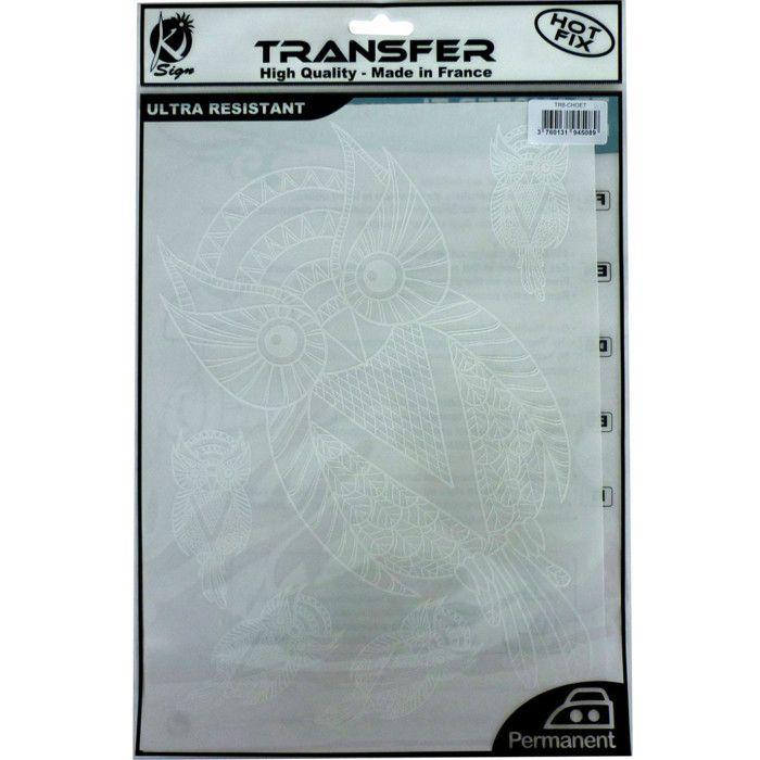 Iron-on Transfer Owls White A4