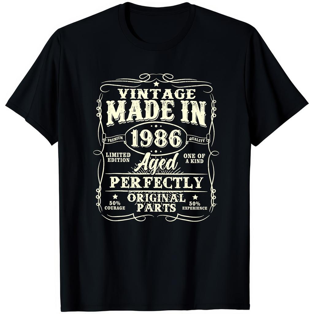 40th Birthday Made In 1986 Aged Perfect T Shirt