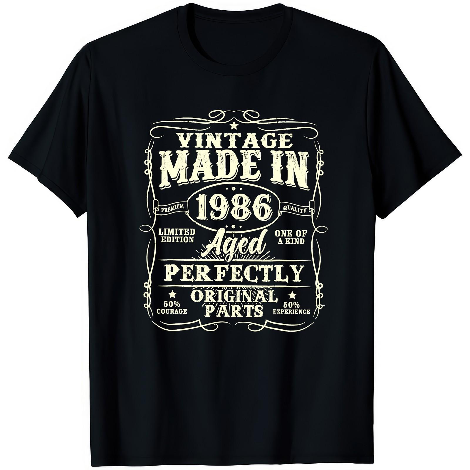 40th Birthday Made In 1986 Aged Perfect T Shirt XXXL