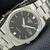 GENUINE VINTAGE SEIKO 5 AUTOMATIC 7009A JAPAN MENS BLACK DIAL WATCH A701594-5 R206b-a701594