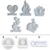 Heart Candle Holder Castings Molds Resins Moulds Bird Clay Molds DIY Rabbit Candlesticks Silicone Molds Home Decorations